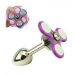 ハンドスピナー付きアナルプラグ