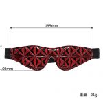 クリムゾン タイド フルブラックアウト エンボスブライン ドフォールド - 画像 (3)