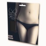 極薄ストレッチハーフバックショーツ　ブラック - 画像 (3)