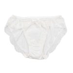 nemoP ローターポケット付きショーツ(フロントレースフリル) ホワイト - 画像 (2)